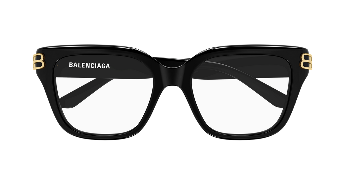 Occhiali da vista balenciaga bb0437o 006 negro rectangular / squared femenino taglia 54mm - Vista dettagliata