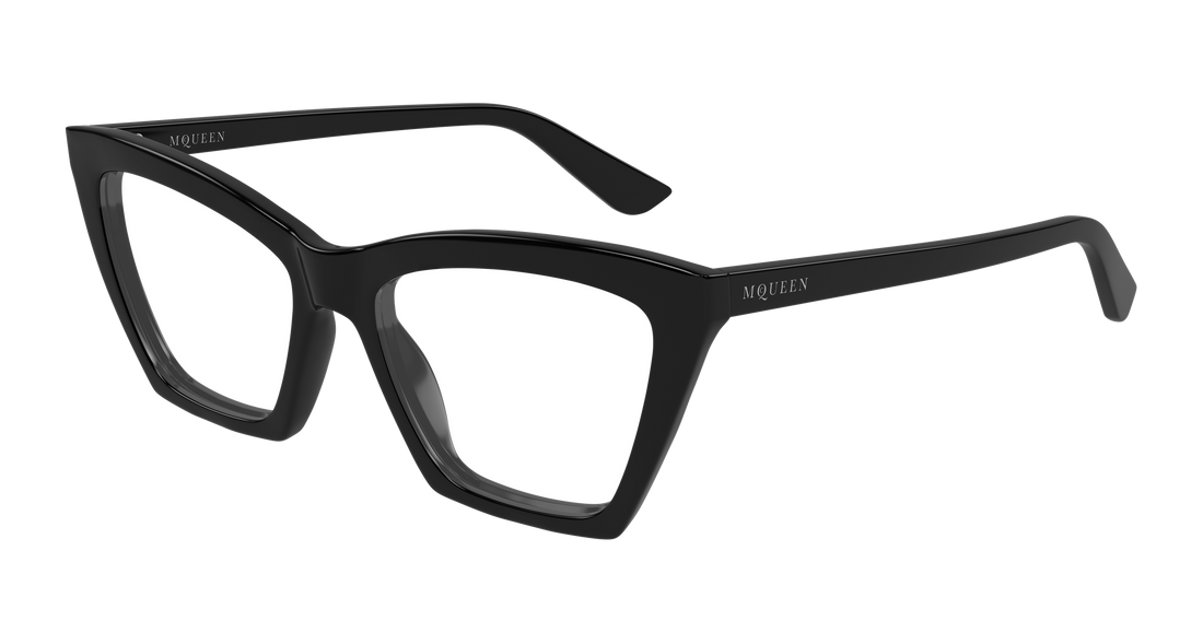 Gafas graduadas alexander mcqueen am0536o 001 negro cat eye femenino talla 54mm - Vista principal