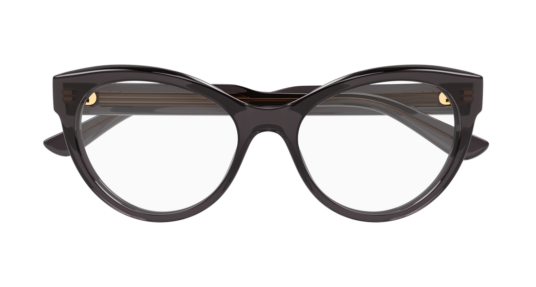 Óculos graduados chloé ch0342o 001 gris cat eye femenino tamanho 52mm - Vista de detalhe