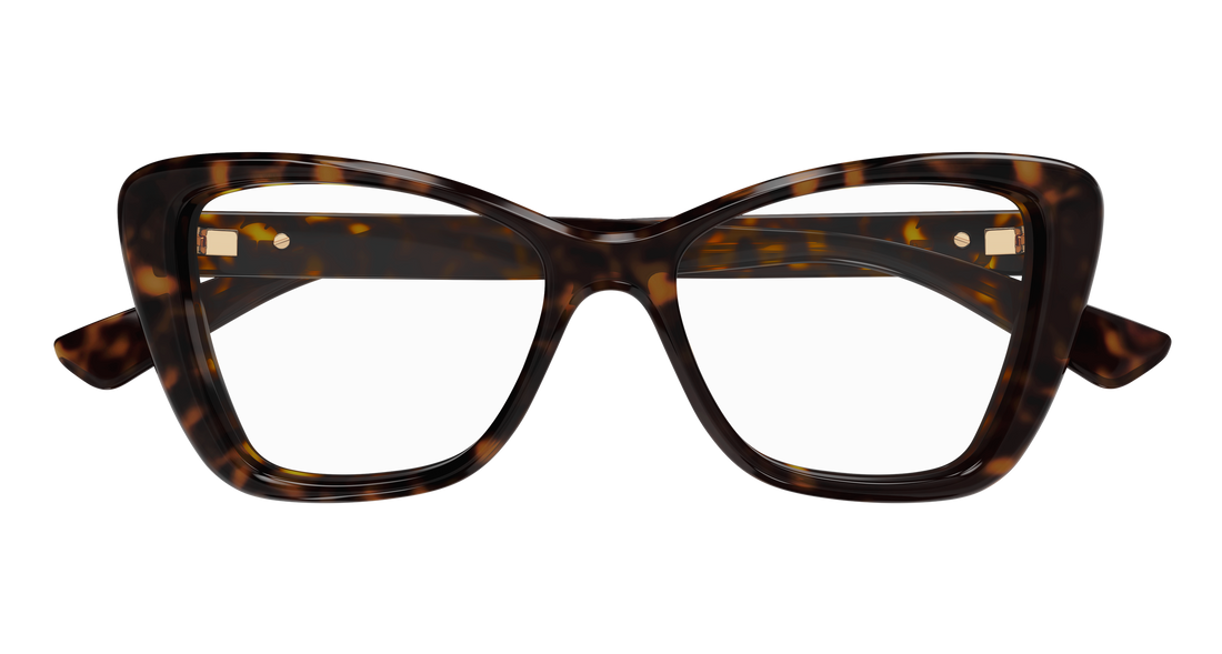 Occhiali da vista gucci gg1977o 002 havana cat eye femenino taglia 52mm - Vista dettagliata