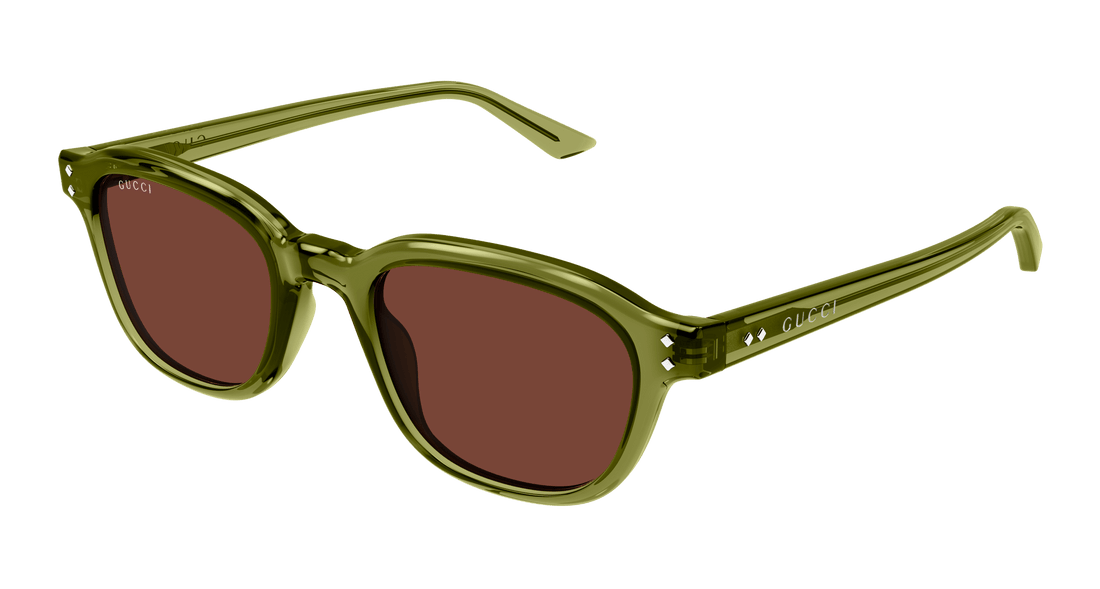 Occhiali da sole gucci gg1892s 004 verde round masculino taglia 50mm - Vista principale