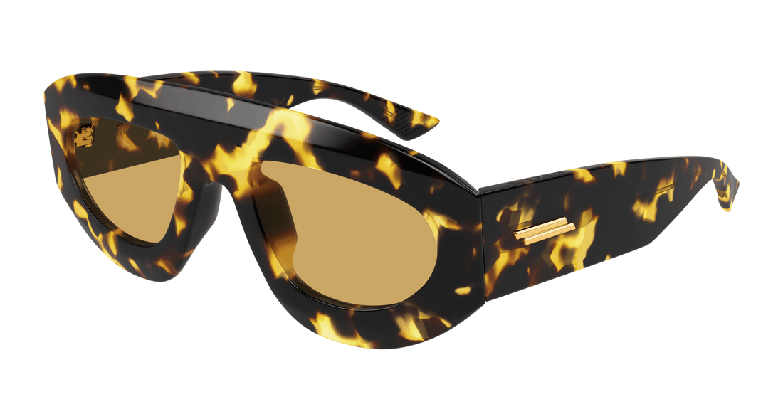 Lunettes de soleil bottega veneta bv1358s 003 havana geometric unisex taille 52mm - Vue principale