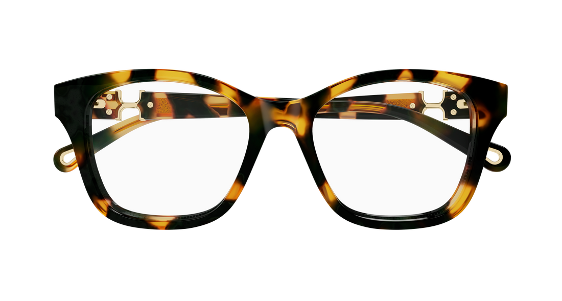 Glasögon chloé ch0334o 002 havana cat eye femenino storlek 50mm - Detaljvy