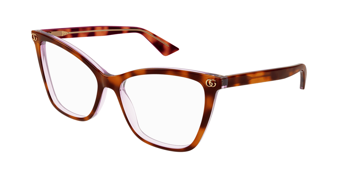 Brillen gucci gg1817o 004 havana cat eye femenino größe 55mm - Hauptansicht