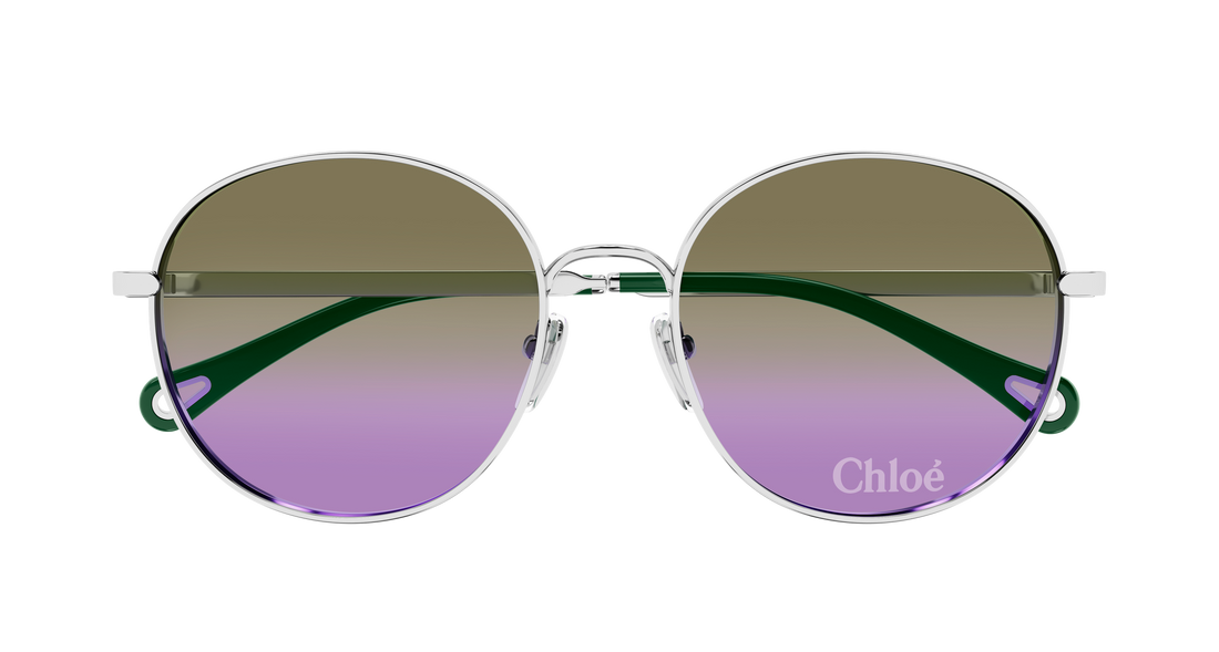 Occhiali da sole chloé ch0325s 002 plateado geometric femenino taglia 55mm - Vista dettagliata