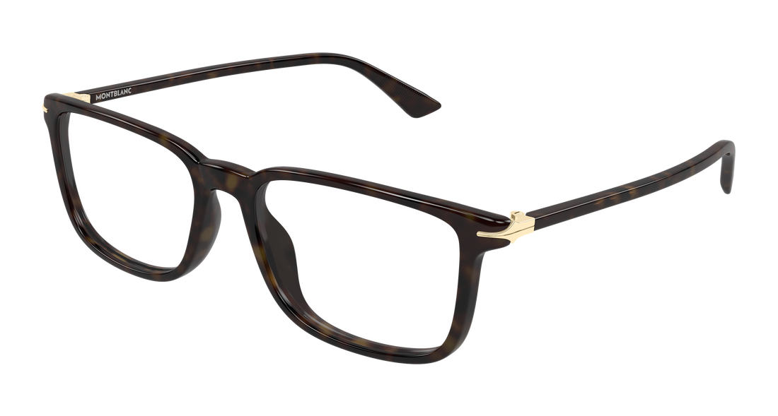 Occhiali da vista montblanc mb0437o 007 havana rectangular / squared masculino taglia 56mm - Vista principale