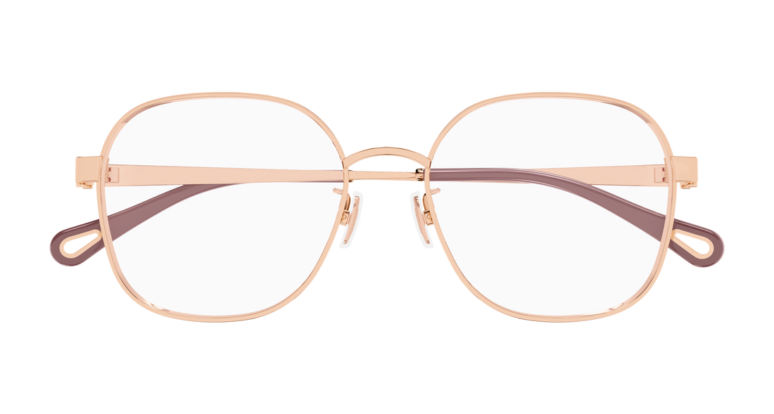 Óculos graduados chloé ch0337oa 003 rojo geometric femenino tamanho 54mm - Vista de detalhe