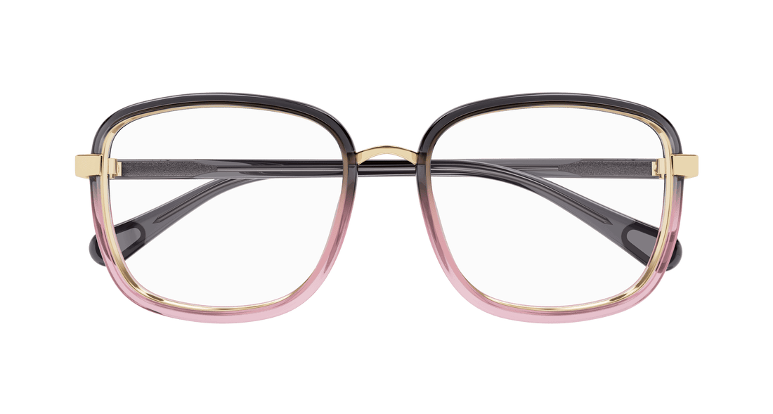 Glasögon chloé cc0025o 004 gris square infantil storlek 49mm - Detaljvy
