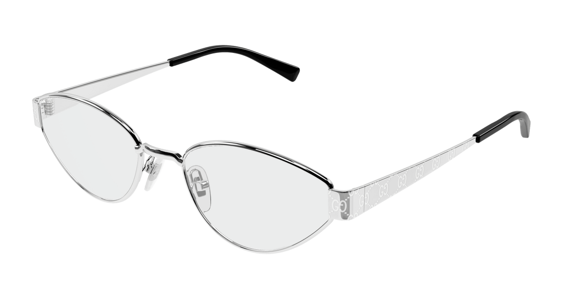 Óculos graduados gucci gg1853o 002 plateado geometric femenino tamanho 54mm - Vista principal