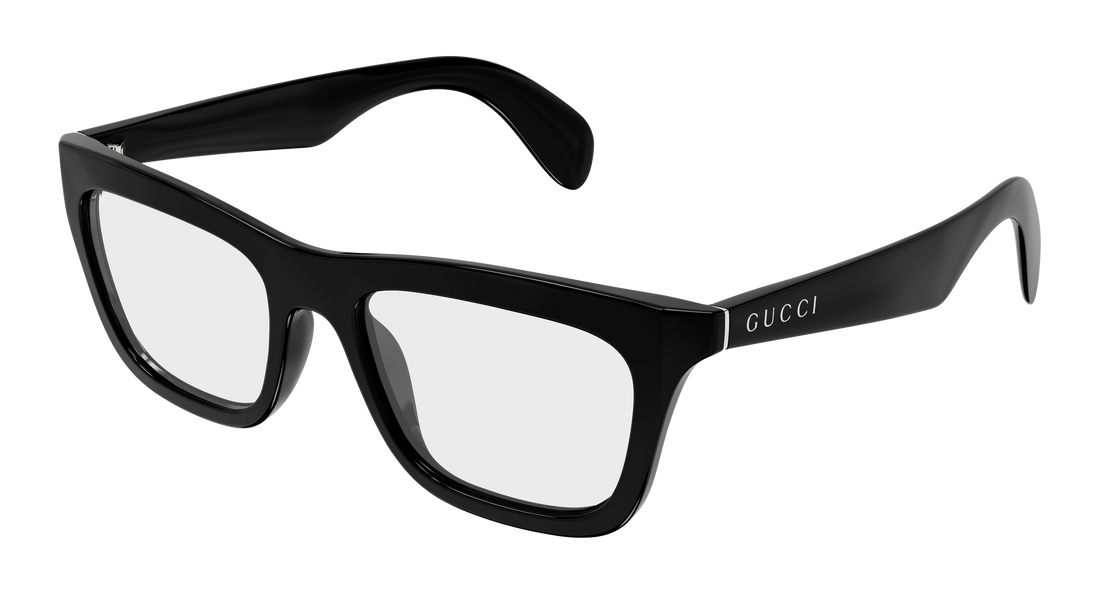 Prescription glasses gucci gg1933o 001 negro rectangular / squared masculino size 53mm - Main view