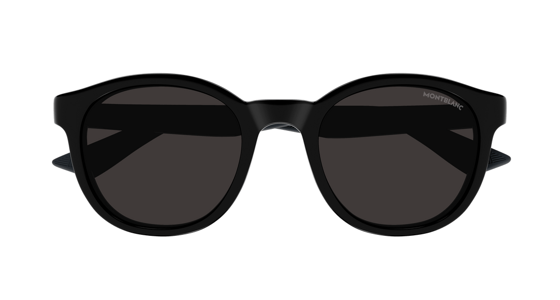 Sonnenbrillen montblanc mb0398s 001 negro round masculino größe 51mm - Detailansicht