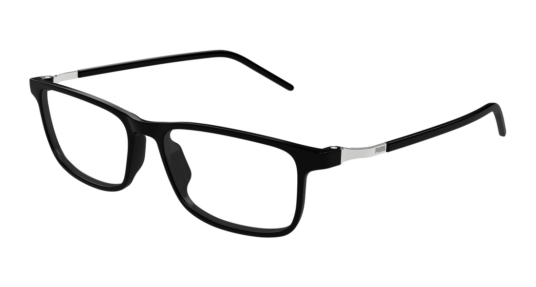 Gafas graduadas puma pu0513o 001 negro rectangular / squared masculino talla 55mm - Vista principal