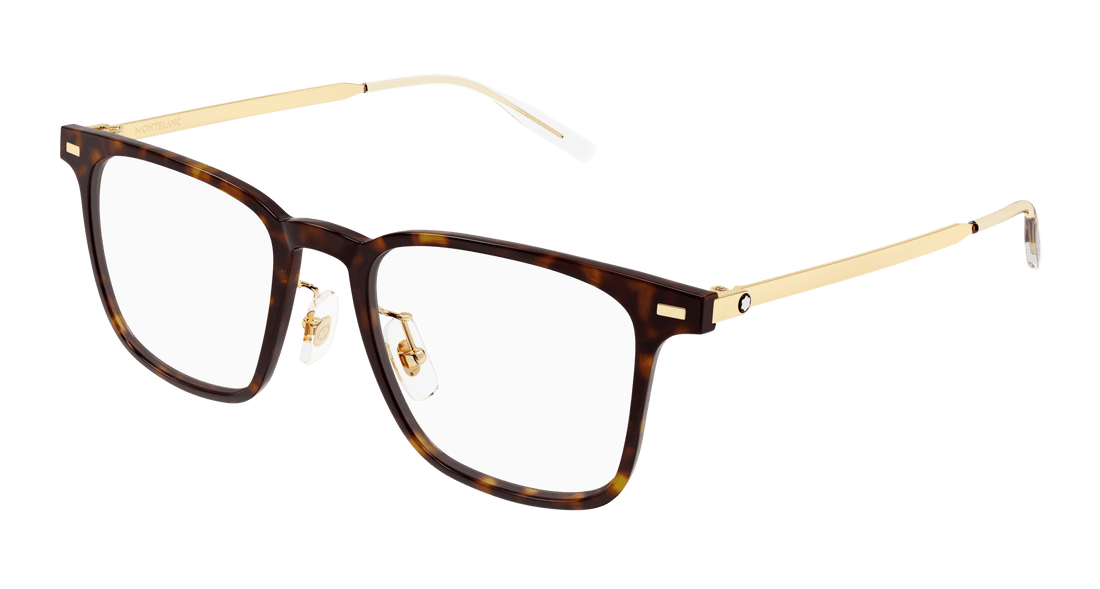 Occhiali da vista montblanc mb0395on 003 havana square masculino taglia 51mm - Vista principale