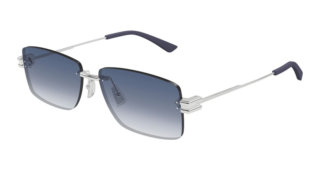 Occhiali da sole bottega veneta bv1126s 005 plateado square masculino taglia 58mm - Vista principale