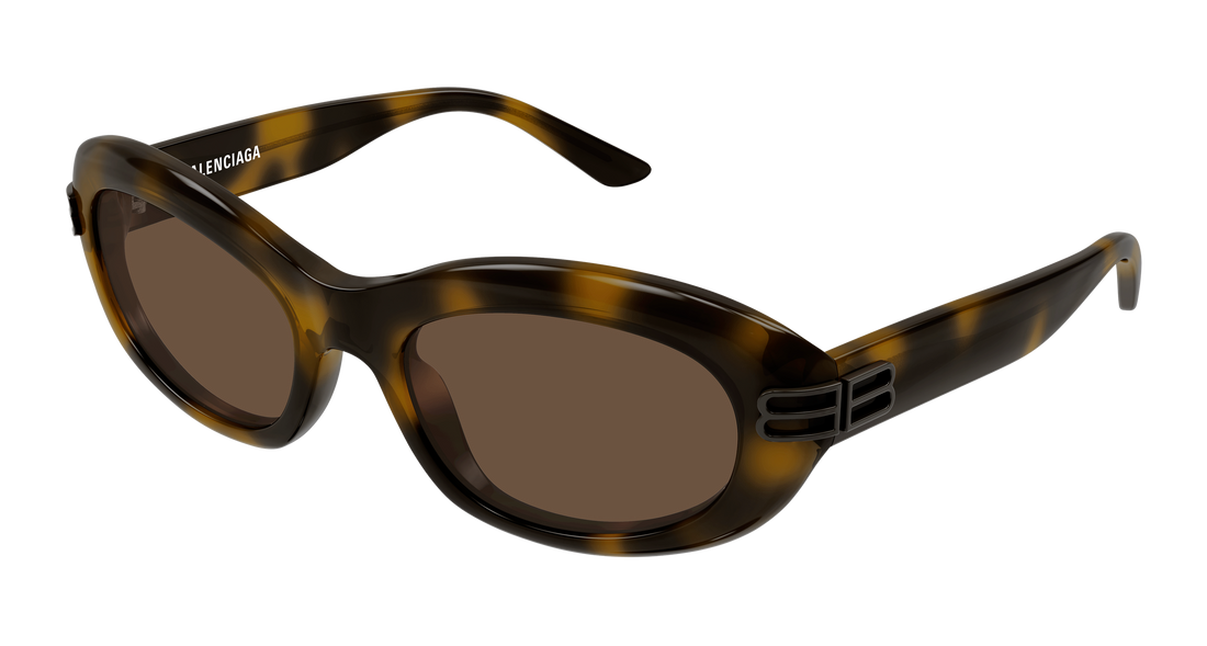 Sunglasses balenciaga bb0431s 006 havana round/oval/panthos femenino size 57mm - Main view