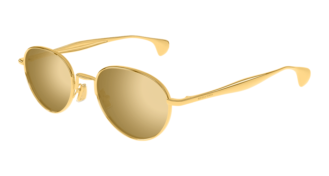Sonnenbrillen bottega veneta bv1396s 002 dorado round unisex größe 50mm - Hauptansicht