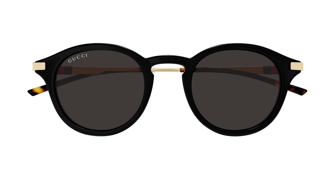 Occhiali da sole gucci gg1890s 001 negro round masculino taglia 48mm - Vista dettagliata