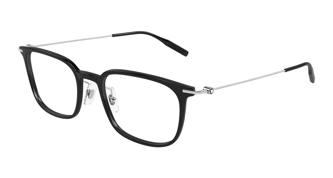 Occhiali da vista montblanc mb0100o 009 negro rectangular / squared masculino taglia 52mm - Vista principale