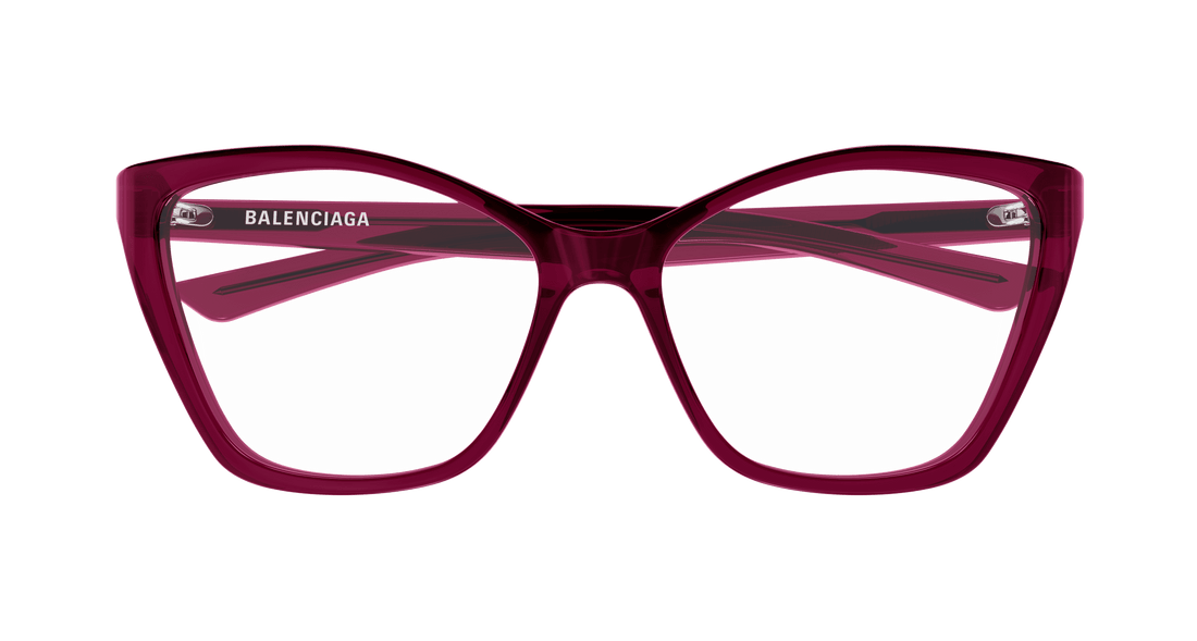 Brillen balenciaga bb0405o 004 burdeos butterfly femenino größe 57mm - Detailansicht