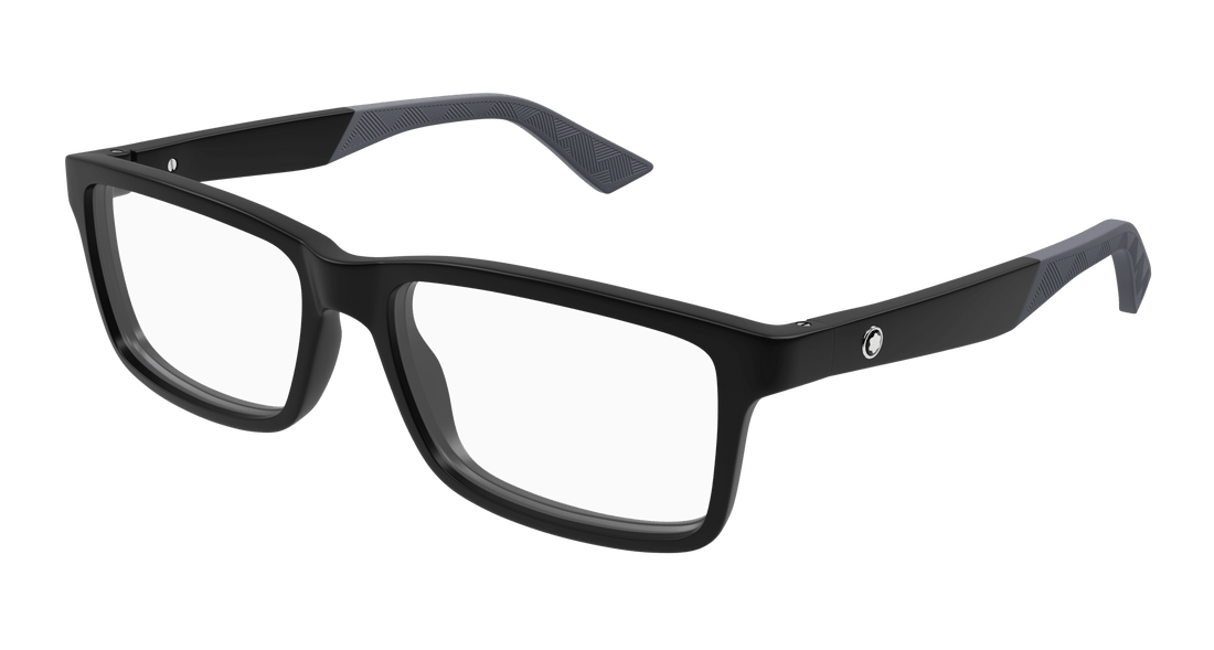 Brillen montblanc mb0402o 002 negro square masculino größe 57mm - Hauptansicht