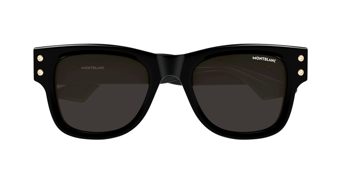 Occhiali da sole montblanc mb0381s 001 negro square masculino taglia 54mm - Vista dettagliata