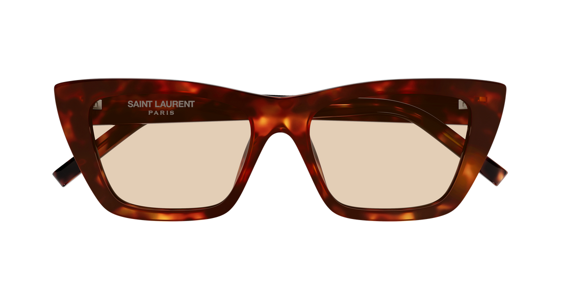 Occhiali da sole saint laurent sl 276 mica 064 havana cat eye femenino taglia 55mm - Vista dettagliata