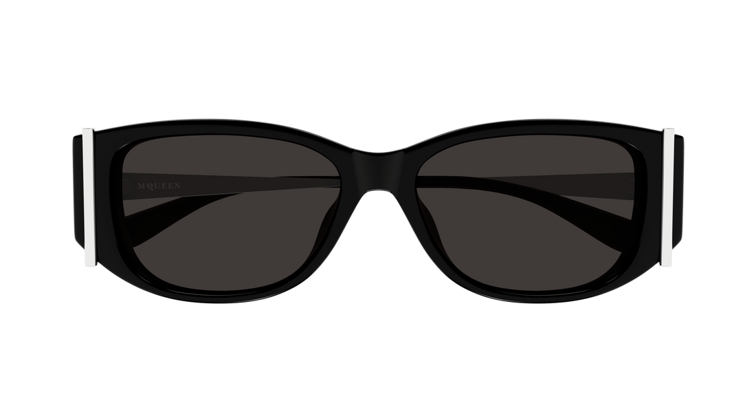 Sonnenbrillen alexander mcqueen am0494sa 001 negro round femenino größe 55mm - Detailansicht