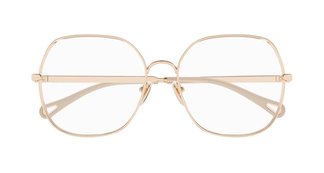 Occhiali da vista chloé ch0284o 002 dorado square femenino taglia 57mm - Vista dettagliata