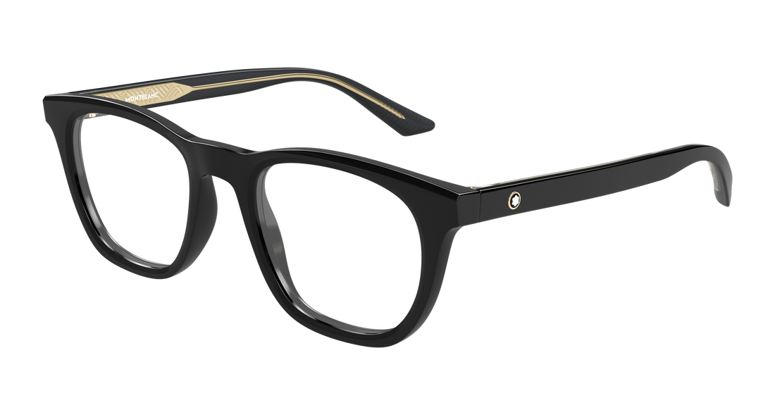 Occhiali da vista montblanc mb0422o 006 negro rectangular / squared masculino taglia 53mm - Vista principale