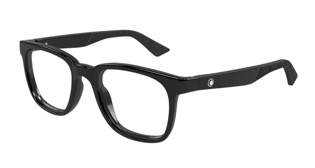 Occhiali da vista montblanc mb0433o 001 negro rectangular / squared masculino taglia 51mm - Vista principale