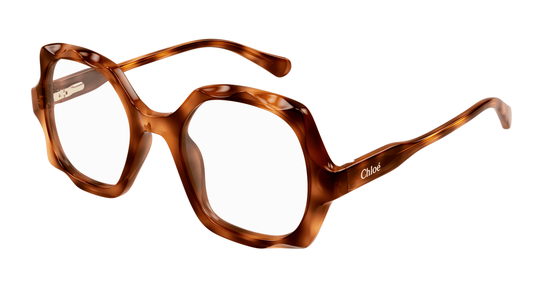 Lunettes de vue chloé cc0026o 001 havana square infantil taille 45mm - Vue principale
