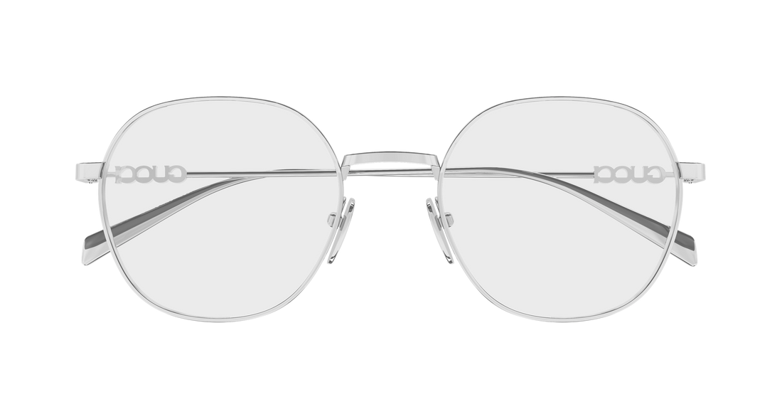 Brillen gucci gg1939o 002 plateado round/oval/panthos femenino größe 51mm - Detailansicht