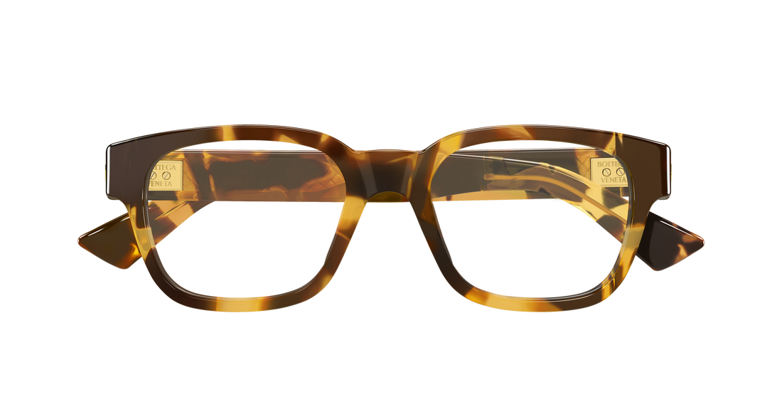 Briller bottega veneta bv1403o 002 havana rectangular / squared unisex størrelse 52mm - Detaljeret visning
