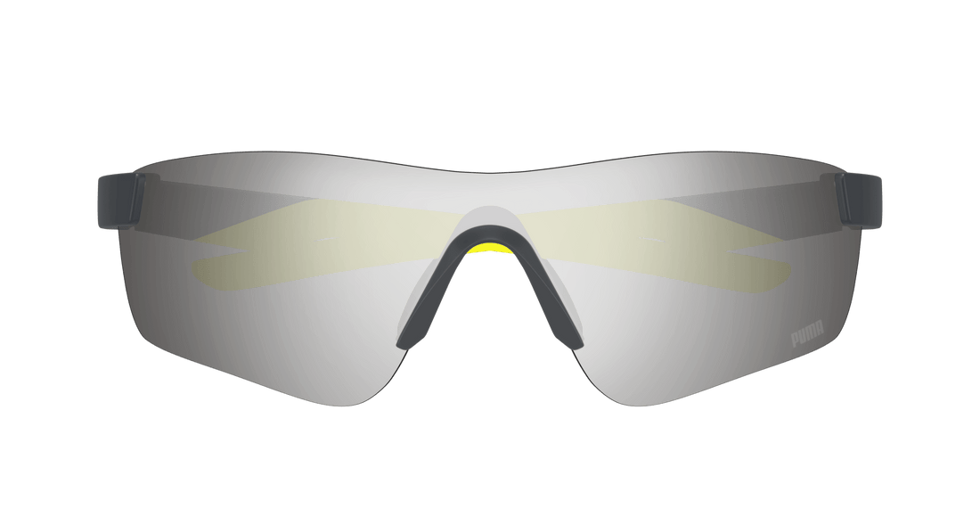 Gafas de sol puma pu0481s 005 gris mask masculino talla 99mm - Vista de detalle