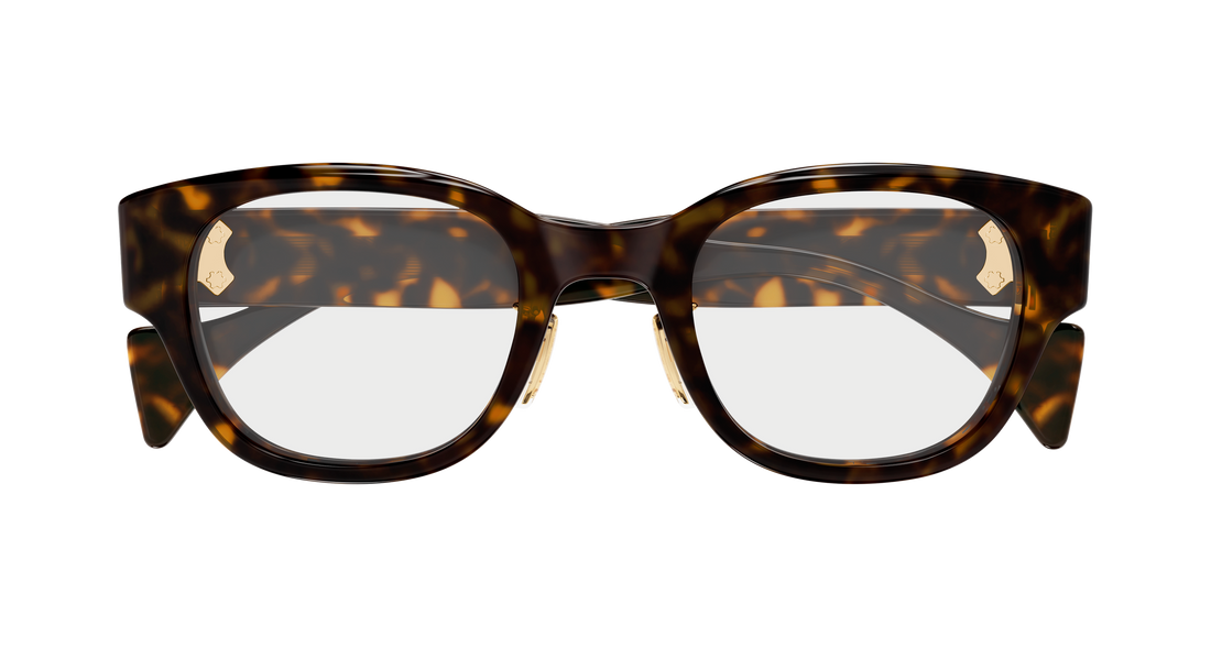 Prescription glasses gucci gg2001oj 002 havana round/oval/panthos masculino size 48mm - Detailed view