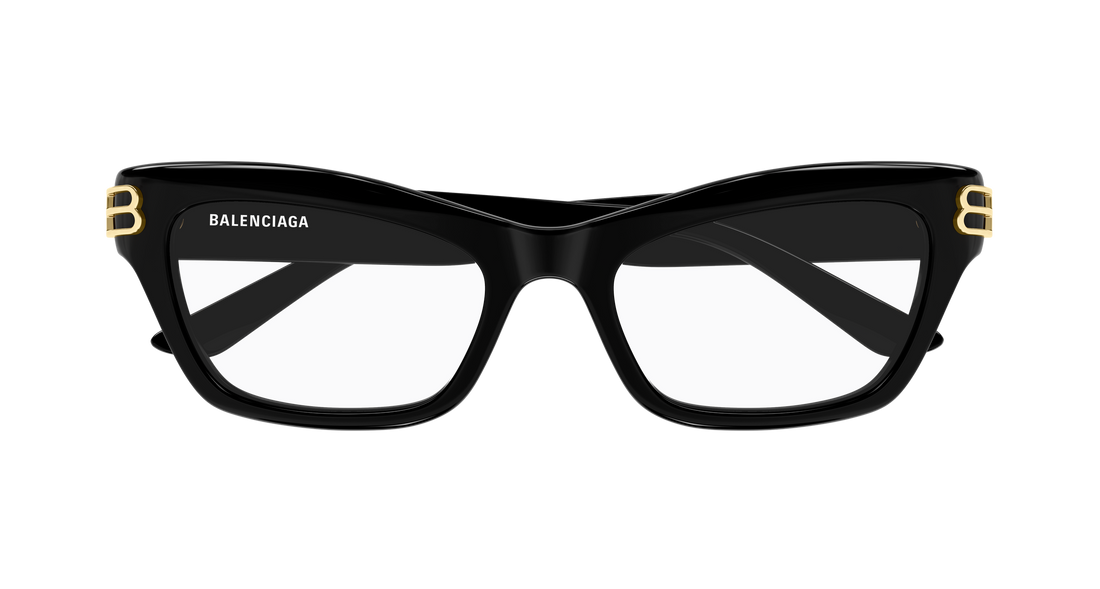 Occhiali da vista balenciaga bb0435o 001 negro cat eye femenino taglia 54mm - Vista dettagliata
