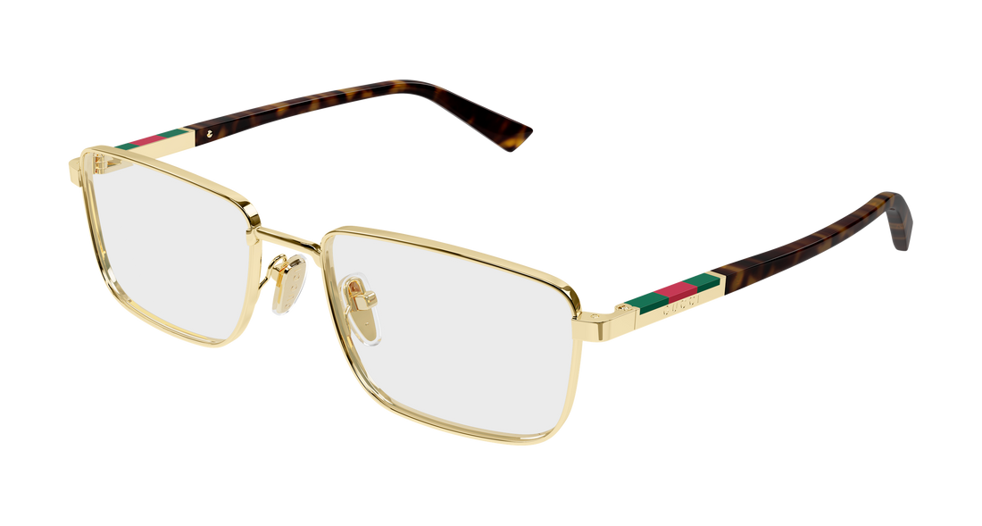Occhiali da vista gucci gg1964o 002 dorado rectangular / squared masculino taglia 55mm - Vista principale