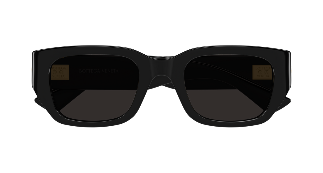 Occhiali da sole bottega veneta bv1400s 001 negro rectangular / squared unisex taglia 51mm - Vista dettagliata