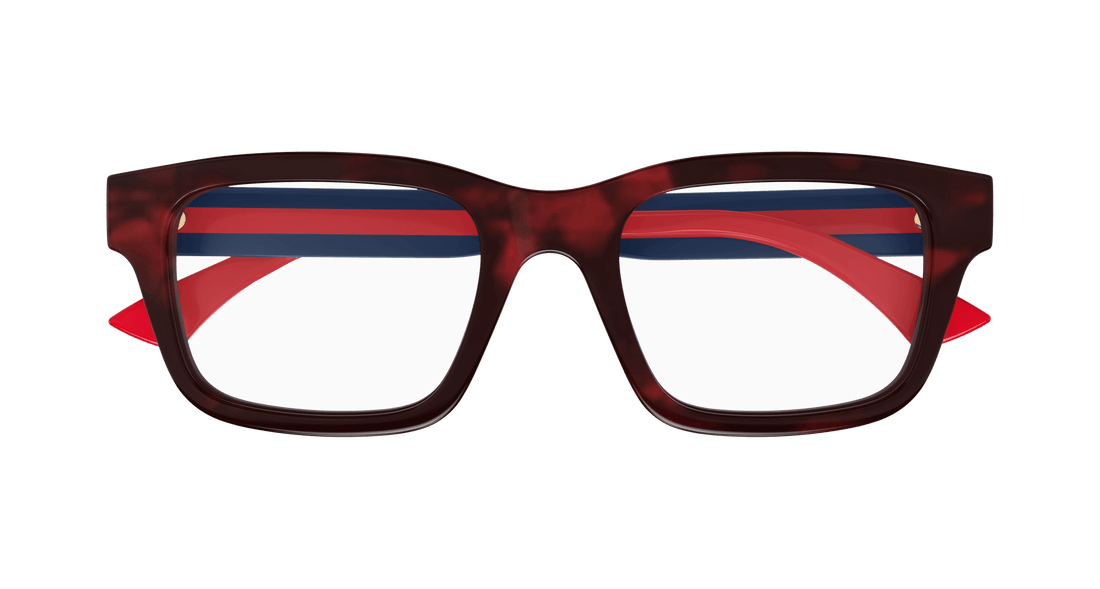 Brillen gucci gg1865o 009 havana square unisex größe 54mm - Detailansicht