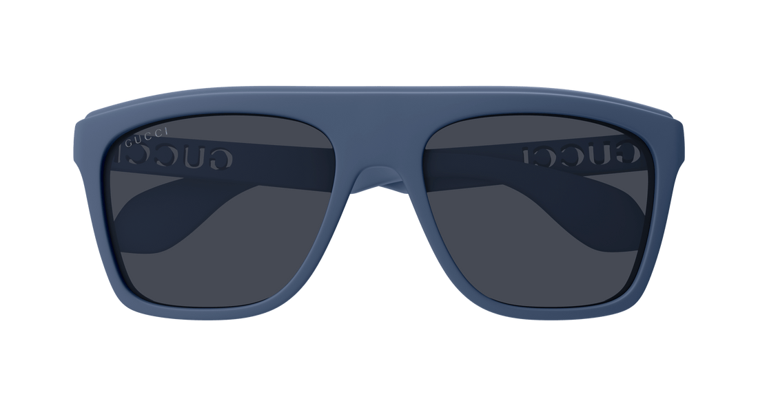 Sunglasses gucci gg1570s 008 azul square masculino size 57mm - Detailed view