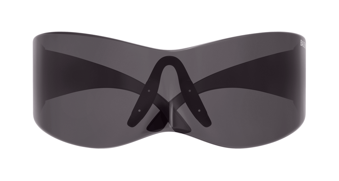 Lunettes de soleil balenciaga bb0299s 001 gris mask unisex taille 99mm - Vue détaillée