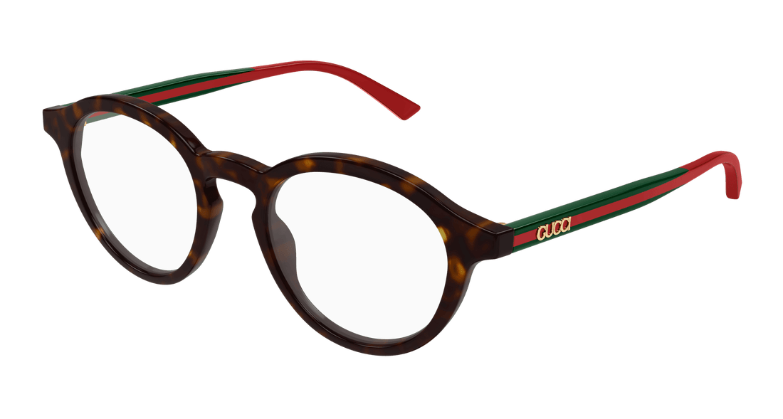 Óculos graduados gucci gg1871o 002 havana round masculino tamanho 49mm - Vista principal