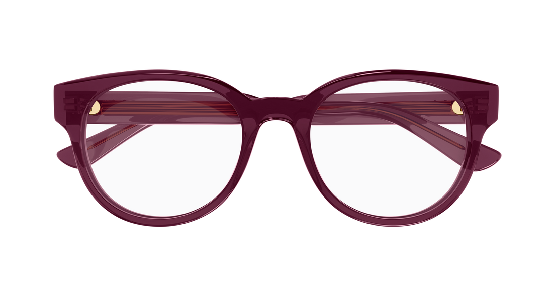 Briller chloé ch0343oa 005 burdeos round/oval/panthos femenino størrelse 52mm - Detaljeret visning