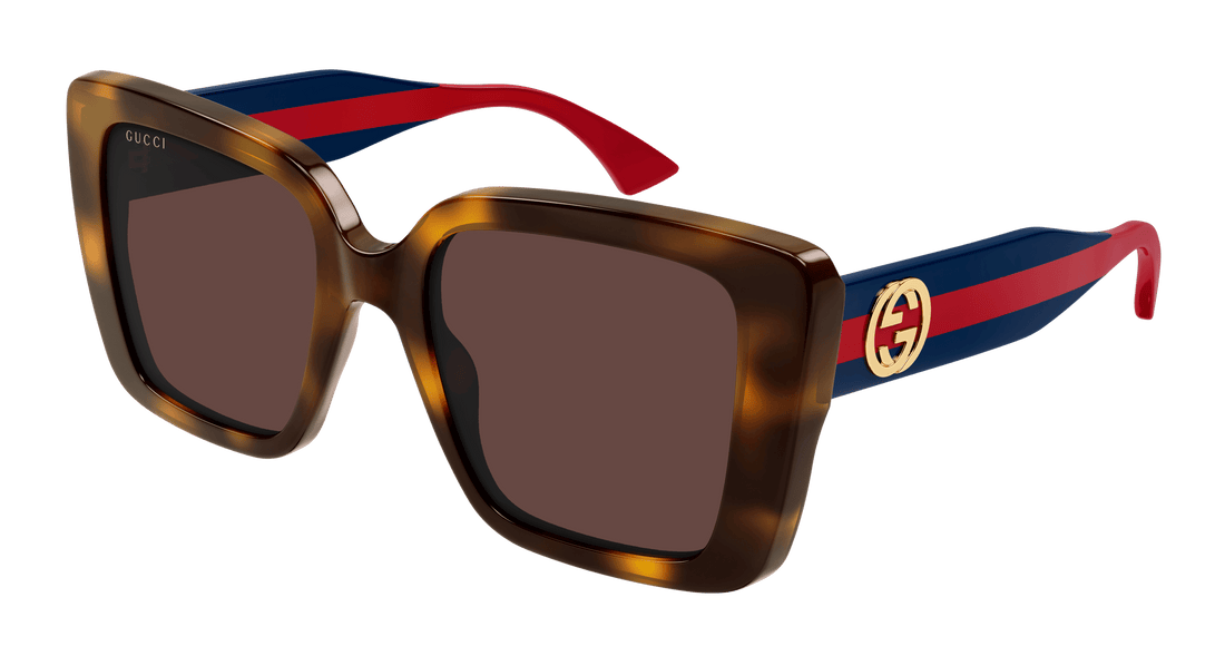 Sunglasses gucci gg1861s 002 havana square femenino size 53mm - Main view