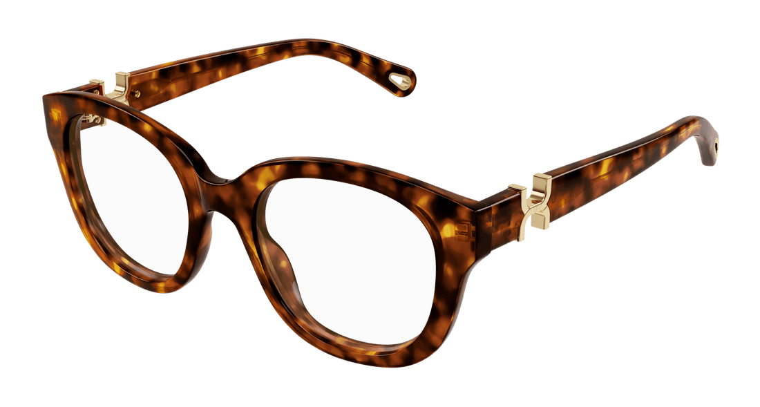 Brillen chloé ch0304o 002 havana round femenino größe 51mm - Hauptansicht