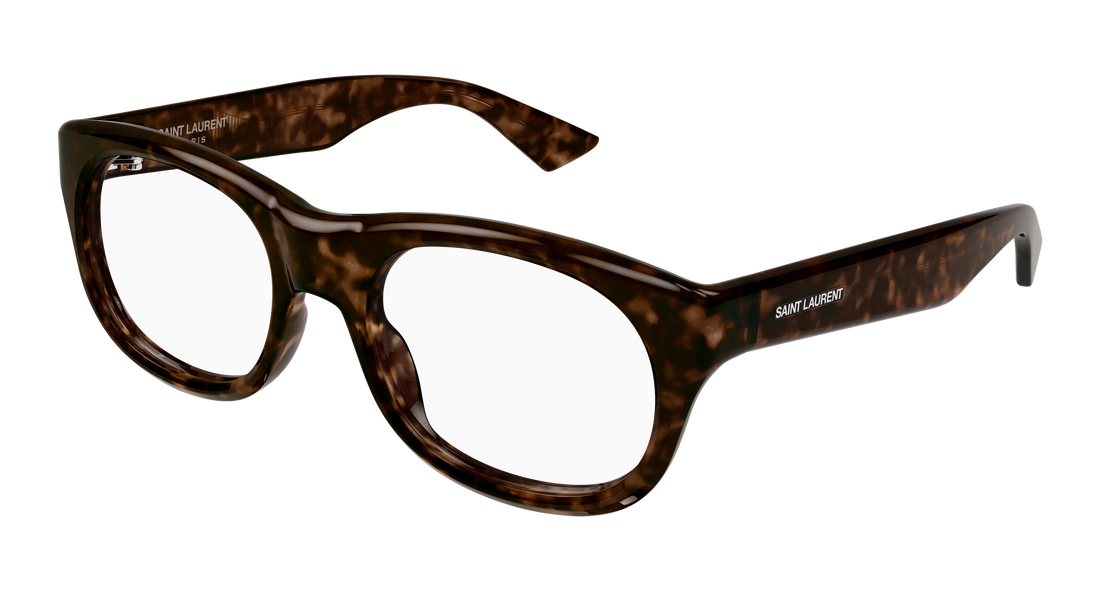 Prescription glasses saint laurent sl 815 romy opt 004 havana rectangular / squared femenino size 56mm - Main view