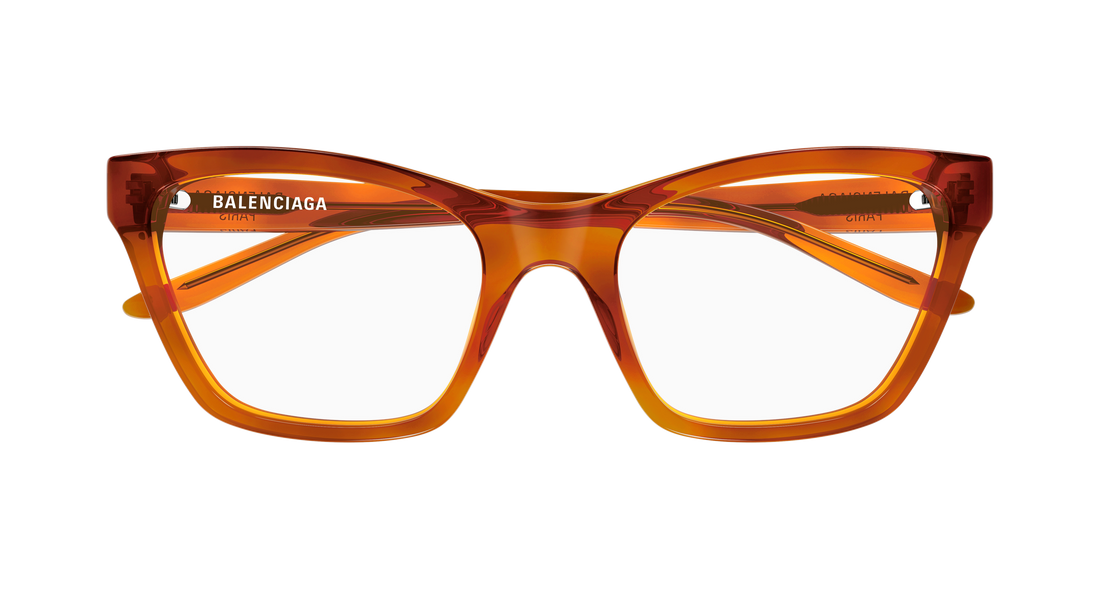Occhiali da vista balenciaga bb0440o 003 havana cat eye femenino taglia 56mm - Vista dettagliata