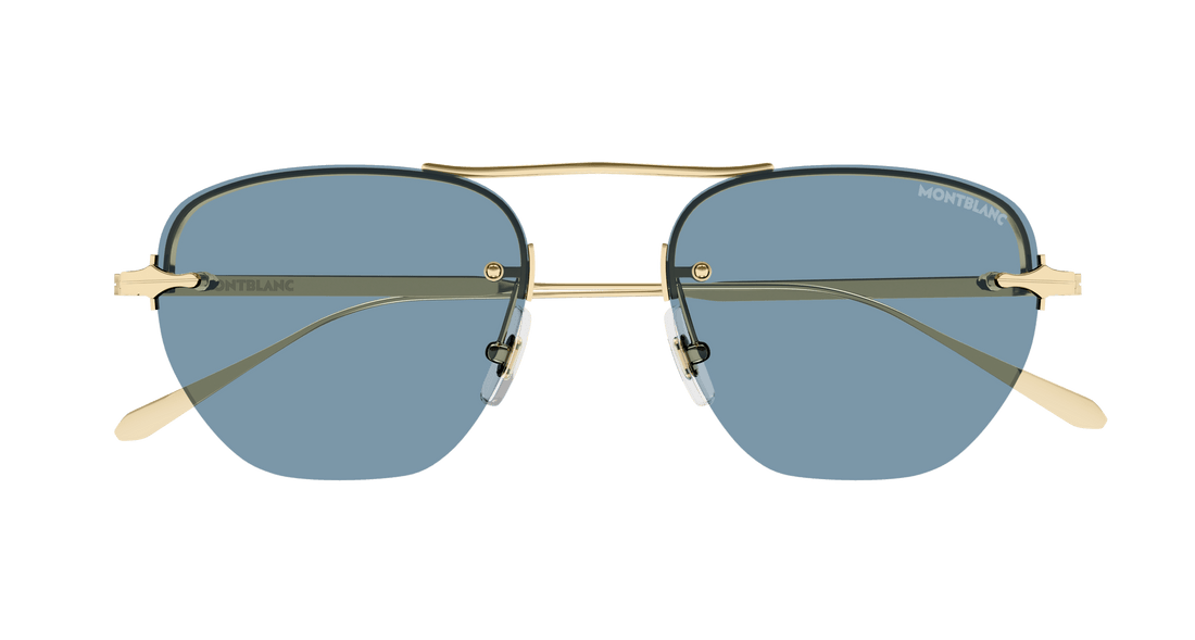 Sonnenbrillen montblanc mb0404s 004 dorado round masculino größe 52mm - Detailansicht