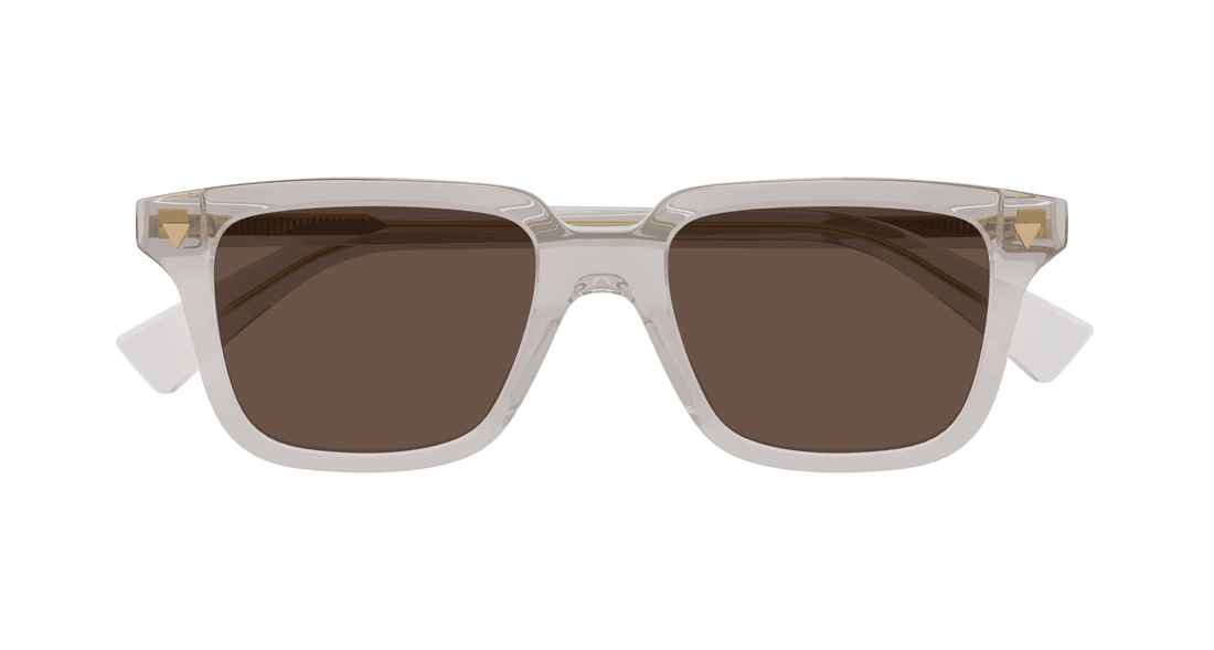 Occhiali da sole bottega veneta bv1363s 004 gris square unisex taglia 50mm - Vista dettagliata