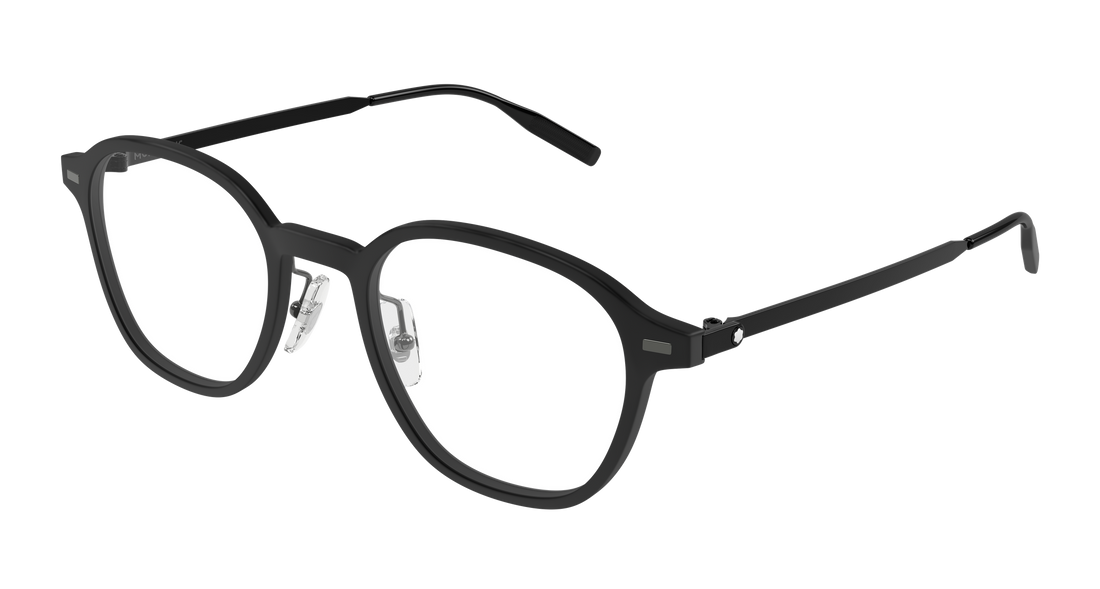 Occhiali da vista montblanc mb0427o 002 negro round/oval/panthos masculino taglia 50mm - Vista principale